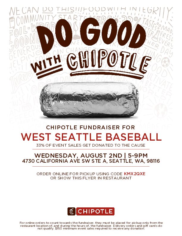 WSBB-Chipotle Fundraiser August 2nd